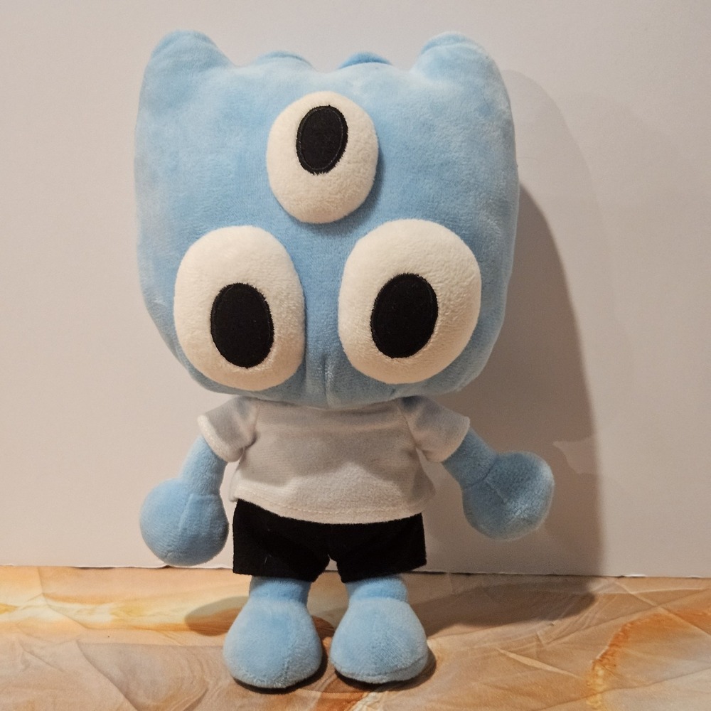 Euphoric Supply Warpy 11" Blue 3 Eye Plush Designer Art Toy Rare